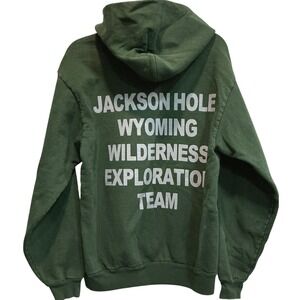 Diamond Cross Ranch Jackson Hole Wilderness Exploration Hoodie M Rare Unisex